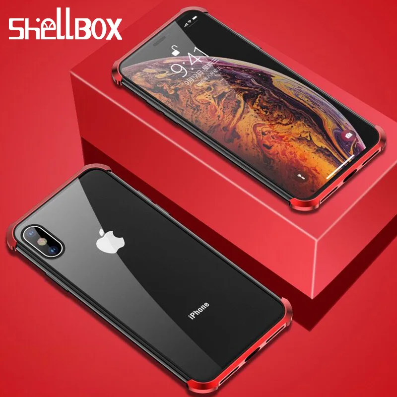Магнитный чехол для iPhone11 pro max 5 8 & 6 1 дюймов Чехол без оправы Роскошный Apple iPhone 11R