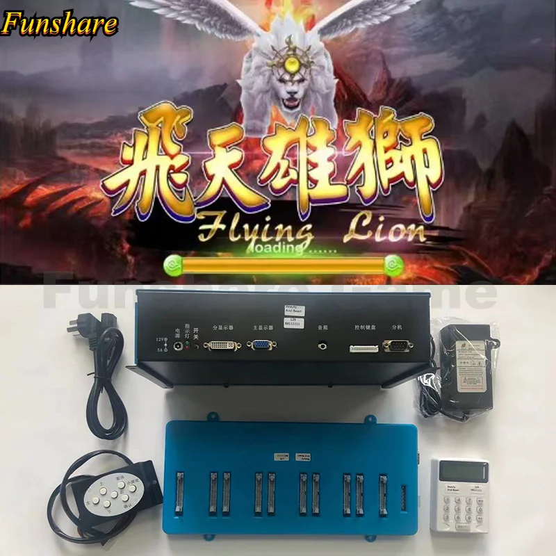 

Супер веселый Летающий Лев Аркада Рыбалка стрельба игровой автомат рыба охотник игровой стол азартная машина доска