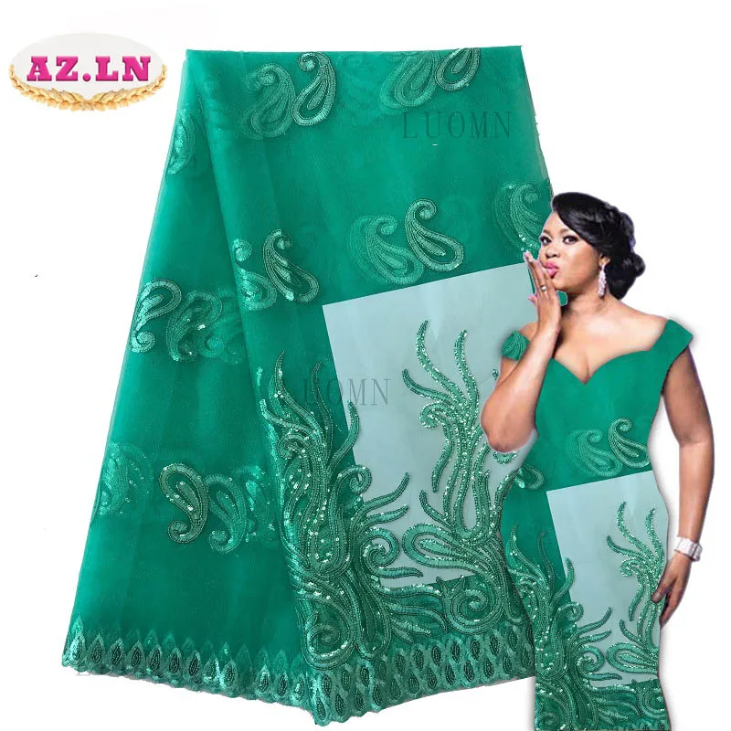 Африканская белая кружевная ткань высококачественный тюль Африканское