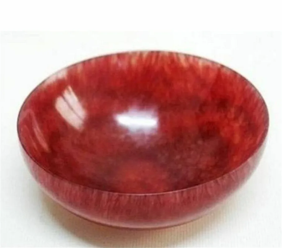 Медная Статуя 10 5 см Редкий китайский натуральный красный нефрит резьба чайная