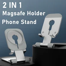 2IN1 Portable Alloy Phone Holder Stand For Iphone 12 11 XS Xiaomi Samsung Desk Foldable Mobile Phone Support Smartphone
