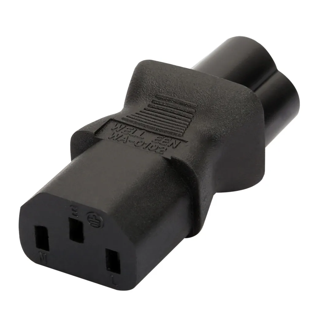 IEC 320 C13 To C6 3Pin Female Male Power Adapter | Компьютеры и офис