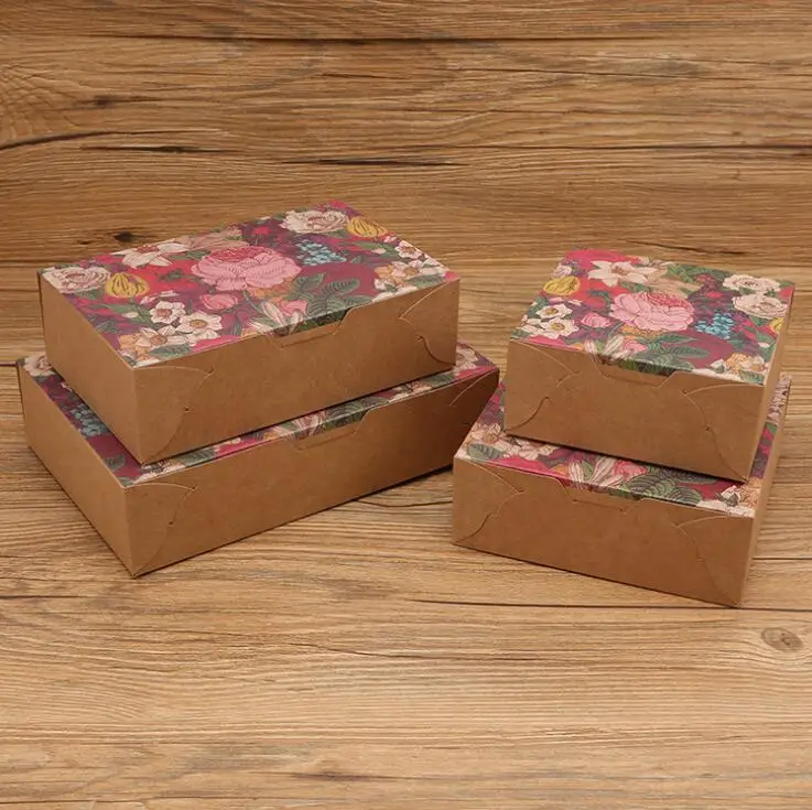 50 шт. коробка из крафт-бумаги сувениры вечерние Ринок Подарочная бумажная