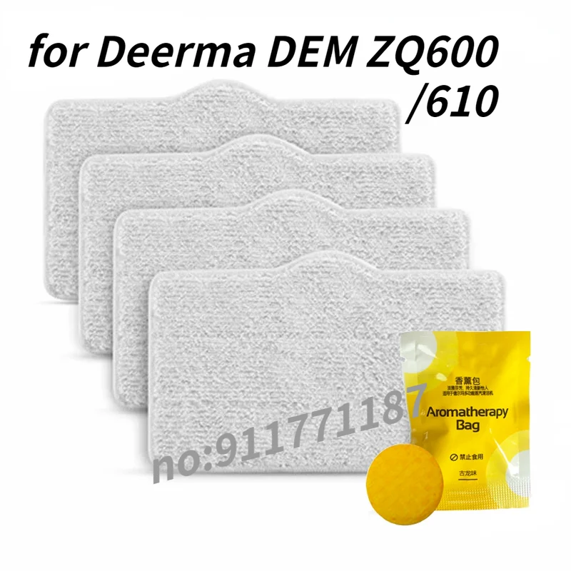 

For Deerma DEM ZQ600 ZQ610 Handhold Steam Vacuum Cleaner Parts Mop Cloth Rag Accessories Mop Cleaning PadAromatherapy Bag