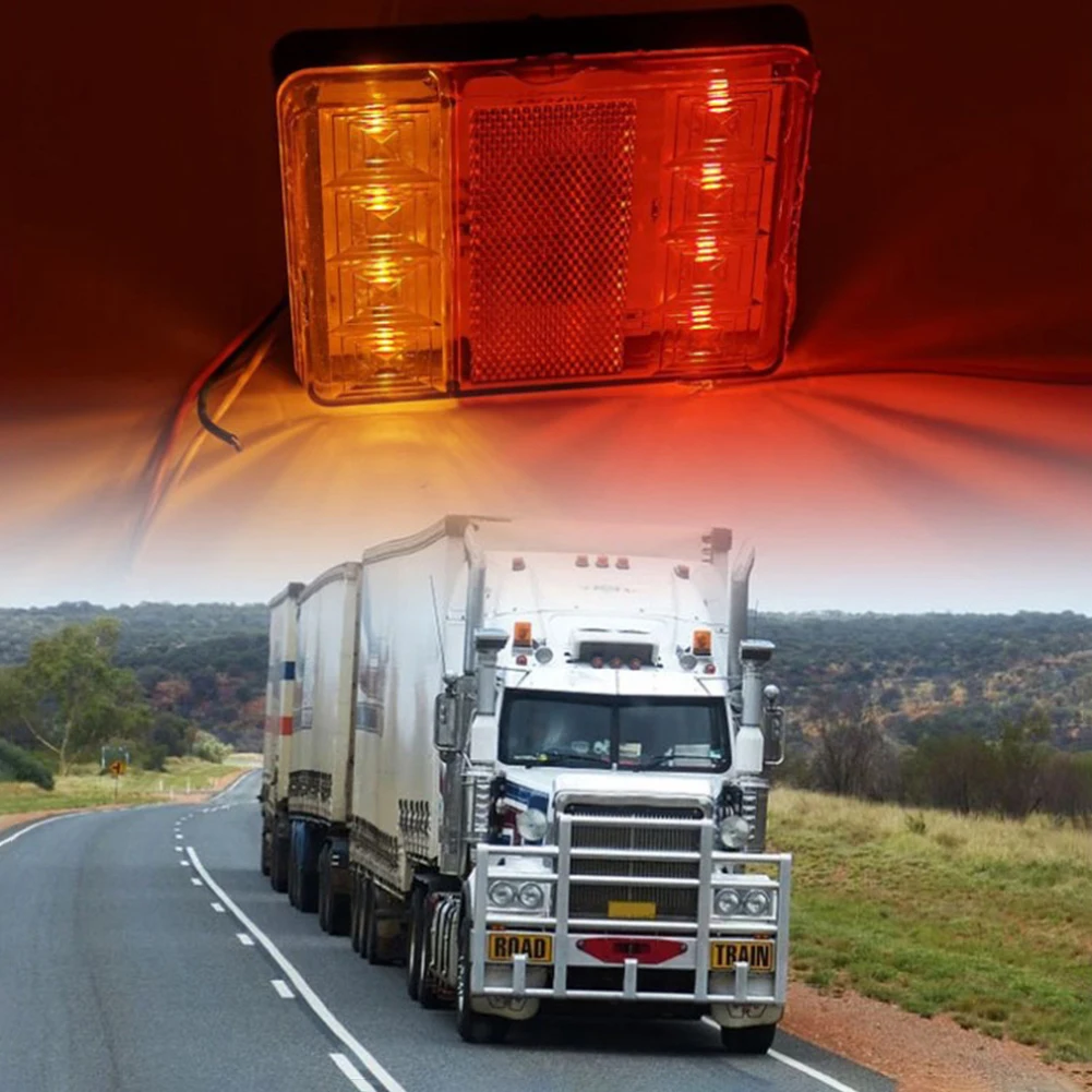 

Задний индикатор светильник номерного знака 7-контактный штекер комплект розеток 8LED прицеп задсветильник онарь автомобильный фонарь Водон...