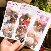 childrens hair accessories baby hair clip combination set korean infants without hair damage
