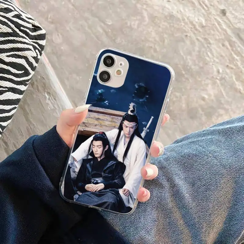 

ChenQingLing Wang Yibo XiaoZhan Phone Case Transparent for iPhone 11 12 mini pro XS MAX 8 7 6 6S Plus X 5S SE 2020 XR