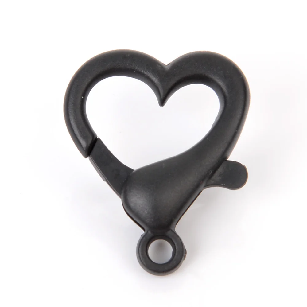 Смешанные пластиковые застежки в форме сердца 20 шт. 27 х2 2 мм концевые разъемы для