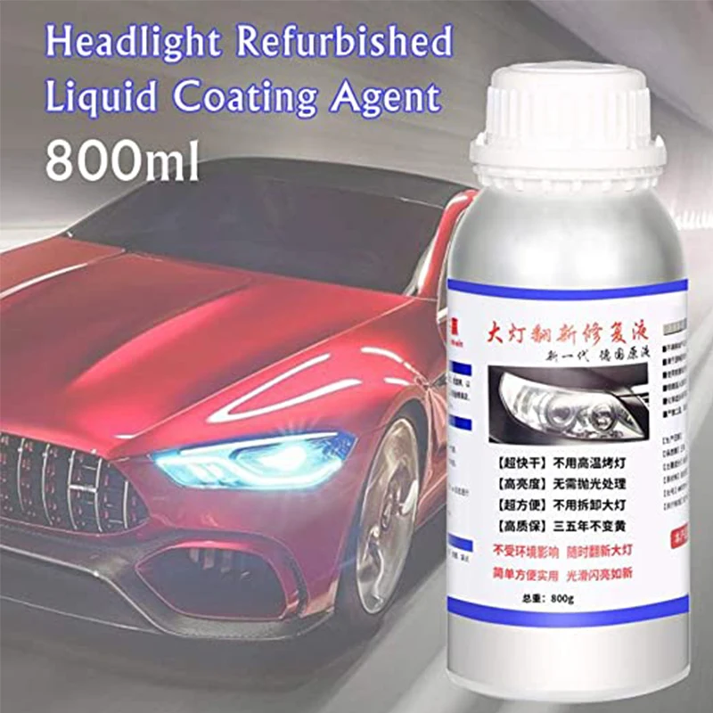 

Car Headlight Repair Fluid Coating Agent Taillight Headlight Lampshade Car Lamp Refurbishment Fluid Yellow And Crack Repair Flui