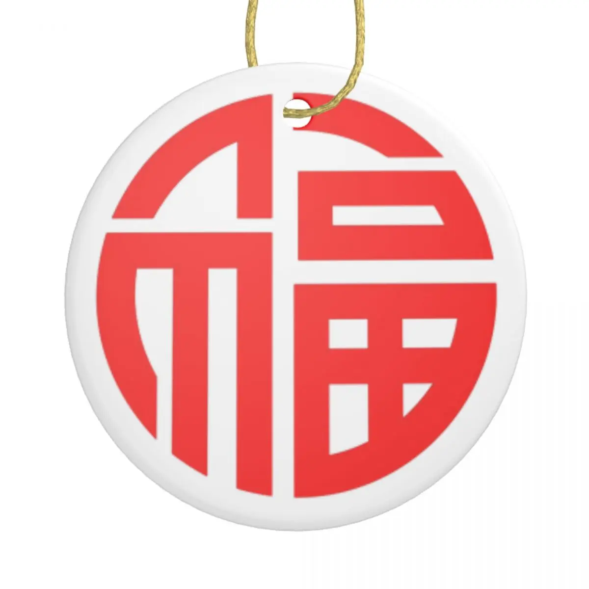 

Round Ceramics Good-Luck Pendent
