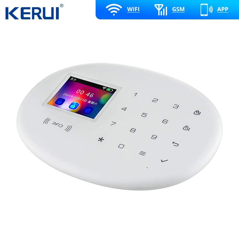 KERUI W20 новая модель Беспроводной 2 4 дюймов сенсорный экран Панель Wi Fi GSM охранная
