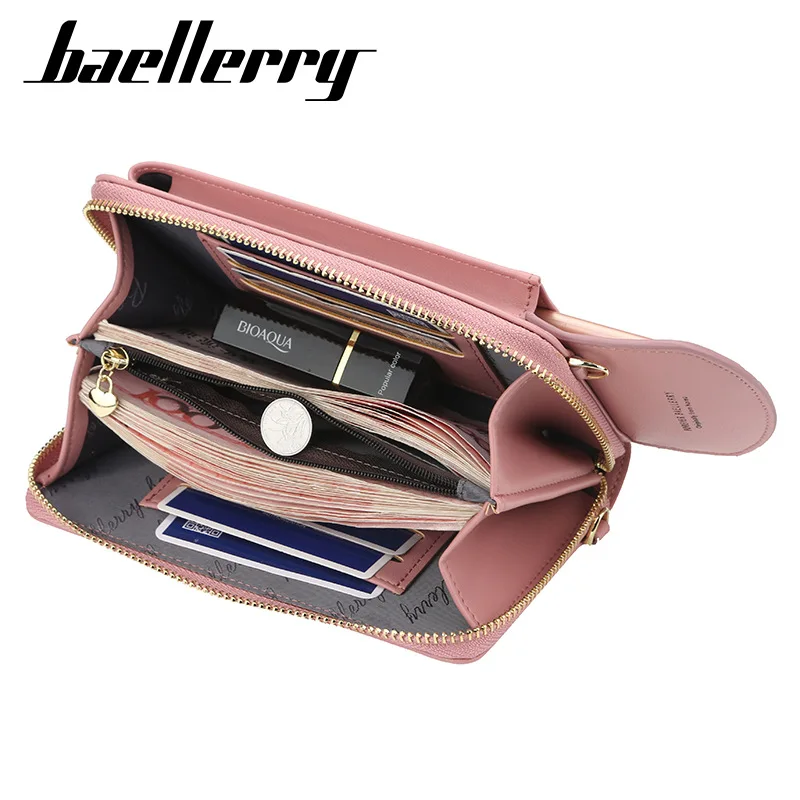 

Baellerry Cross-Border Wallet Women's Crossbody Shoulder Phone Bag Long Coin Pocket Women's Wallet Wallet