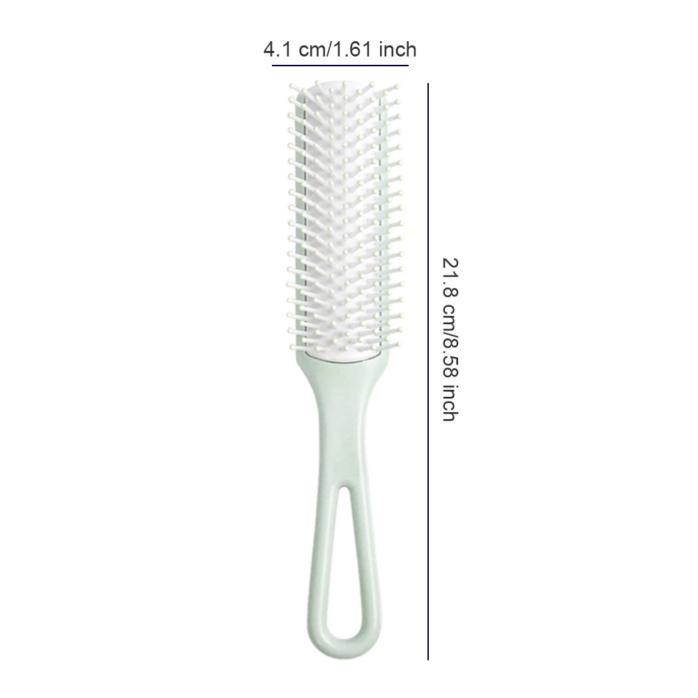 

Nylon Bristle Hair Brush Hair Detangling Massage Comb With Anti-Static Rubber Straight Hair Hair Styling Tools Accessories
