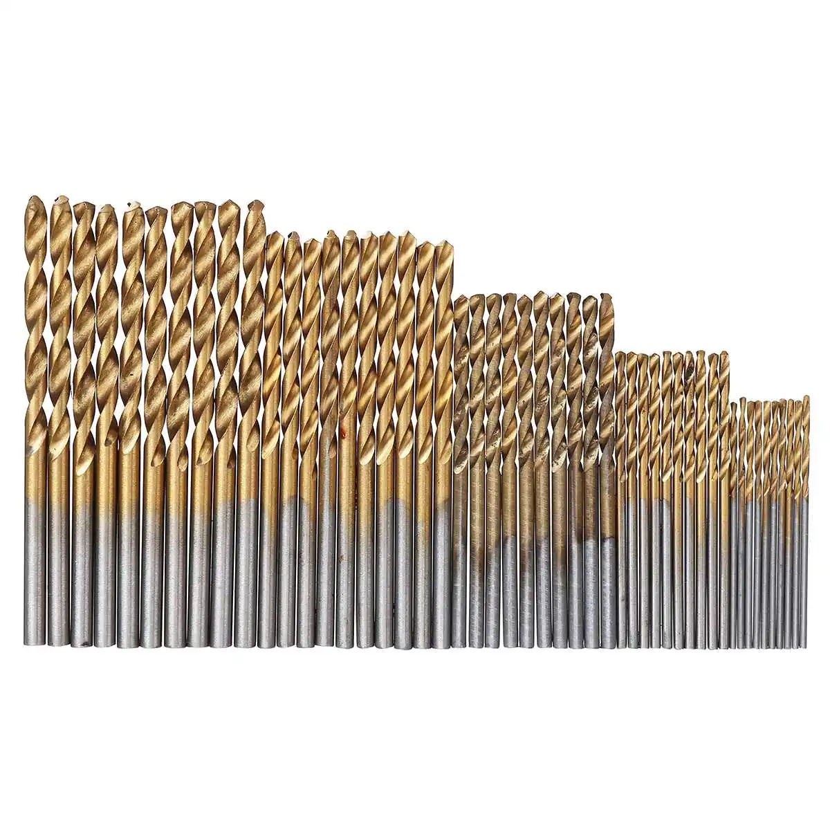 

50PCS Twist Drill Bit Set 1.0-3.0mm Round Handle Twist Drill High Carbon Steel Bit Set Woodworking Drill Tool For Drill Holes