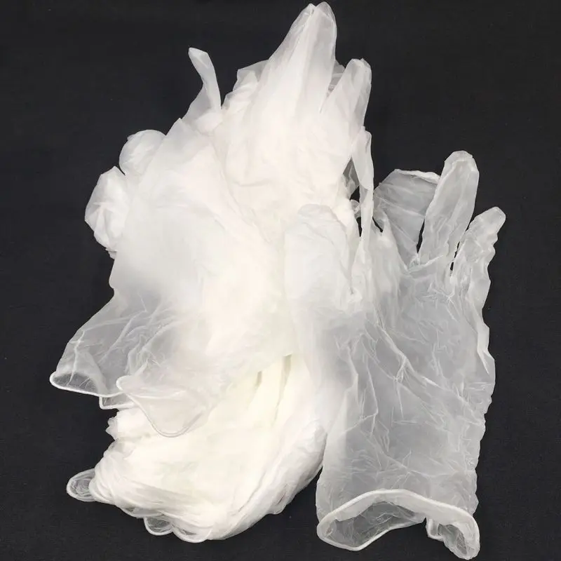 

100PCS DIY Accessories Gloves Food Grade Disposable PVC Gloves Anti-static Plastic DIY Epoxy Resin Molds Jewelry Making Tool