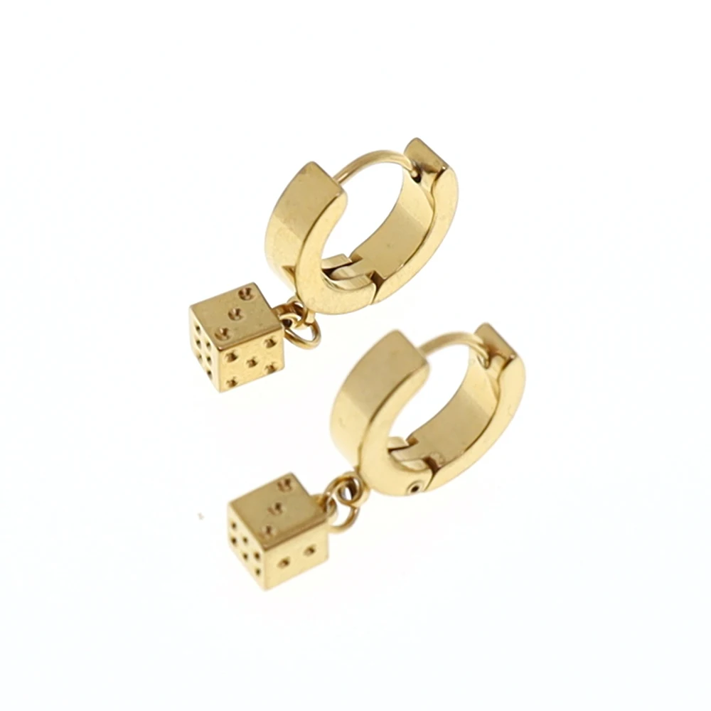 Серьги-подвески в виде кости стиле хип-хоп из нержавеющей стали Украшения Для