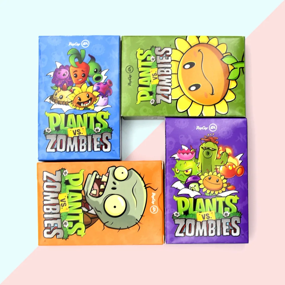 4 Style Plants Vs Zombie Playing Cards Characters Poker PVZ Game Card Board Creative Gift | Игрушки и хобби
