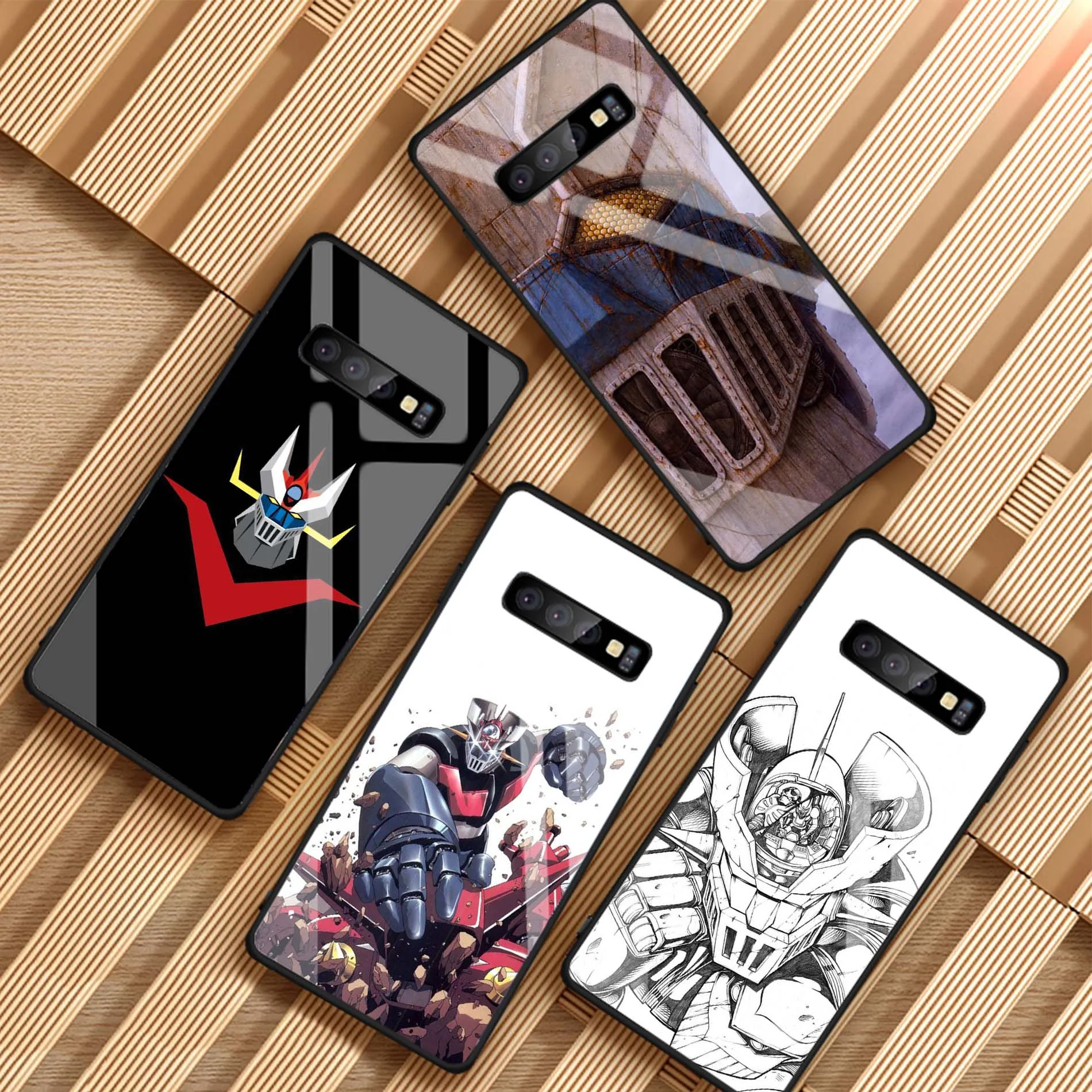 Чехол Mazinger Z из закаленного стекла для телефона Samsung Galaxy S8 S9 S10 S20 PLUS J6 J8 2018 NOTE 8 9 10