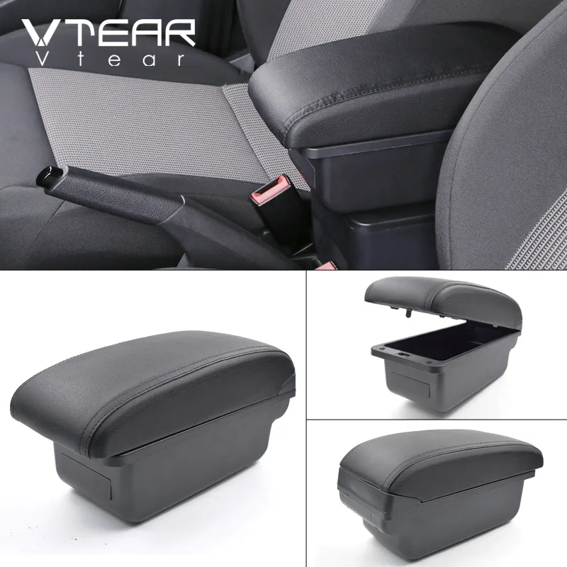 Автомобильный подлокотник Vtear для Citroen C1 на руку кожаный контейнер хранения с USB