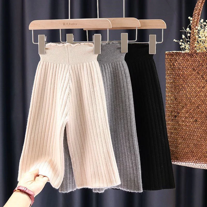 

Трикотажные эластичные свободные брюки на весну и осень, брюки для девочек и мальчиков, детская одежда, высококачественные подростковые