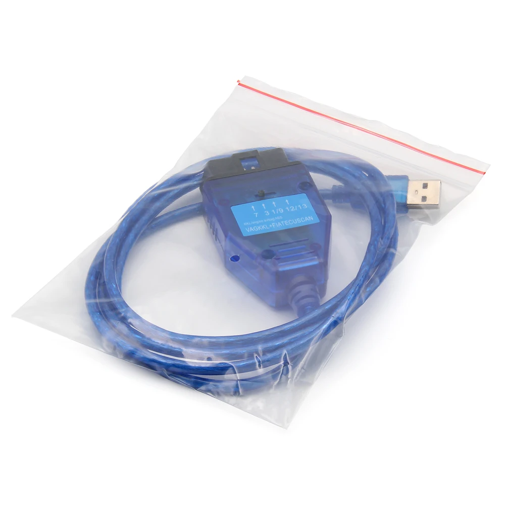 Автомобильный Диагностический Интерфейс VAG COM 409 KKL FIATECUSCAN FTDI OBD 2 OBD2 кабель VCDS для