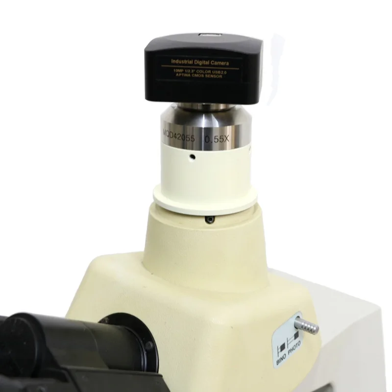 Focusable 0.35X 0.55X Microscope Camera Adapter C mount Adapter for Nikon Trinocular Microscope