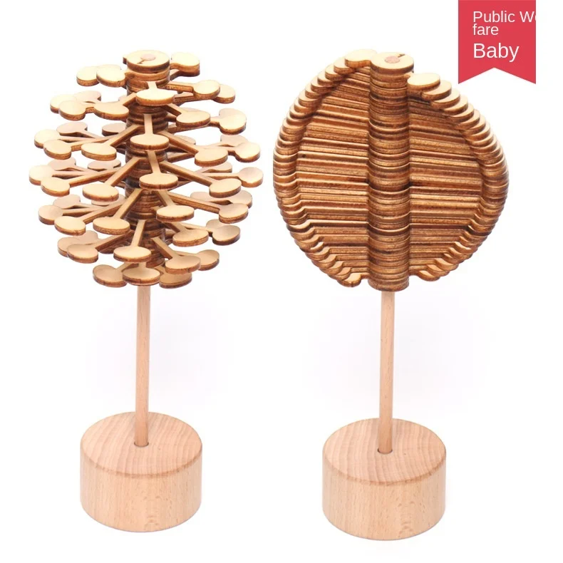 

Wooden revolving lollipop mzm.p.15 Fischer series creative decoration decompression toy top desk toy