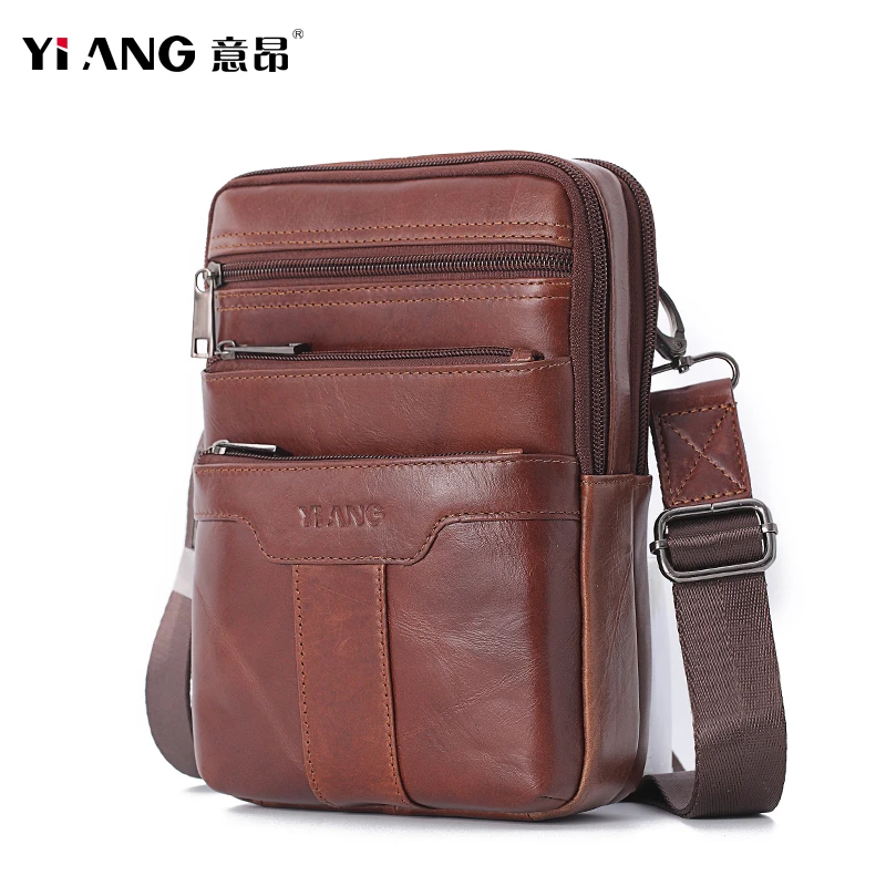 Сумка на плечо для мужчин мессенджер с несколькими карманами модная винтажная