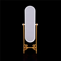 1pcs doll furniture diy toys dressing mirror doll accessories for doll girl birthday gift doll house miniature