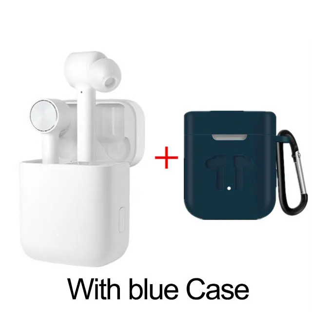 blue case Оригинальные наушники Xiaomi Air TWS Airdots Pro, bluetooth-гарнитура, стерео, ANC переключатель, ENC, автоматическая пауза, управление нажатием, беспроводные наушники - Цвет: blue case