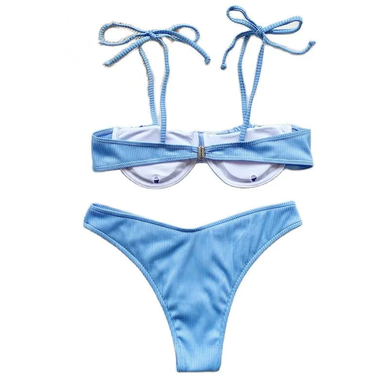 

Women's Swimwear Sexy Micro Bikini Brazilian Thong Swimwear Summer Women's Sling Split Women's Swimwear 2021 Bikini Ladies Set