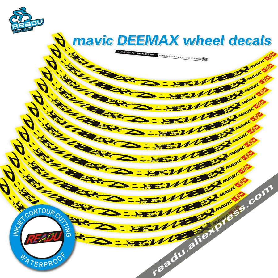 mavic-deemax-mountain-bike-accessories-26er-275-er-29-bicycle-wheel-set-wheel-yellow-wheel-set-stickers-1-pair-wheel-set