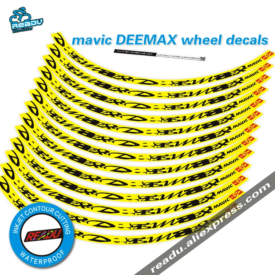 Аксессуары для горного велосипеда mavic DEEMAX 26er 27 5 er 29 желтое колесо наклейки 1 пара