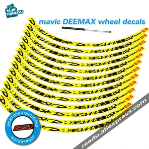 Аксессуары для горного велосипеда mavic DEEMAX, 26er 27,5 er 29, желтое колесо, наклейки, 1 пара колес в комплекте
