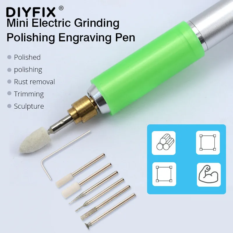 Электрический перезаряжаемый шлифовальный станок DIYFIX ручка для полировки