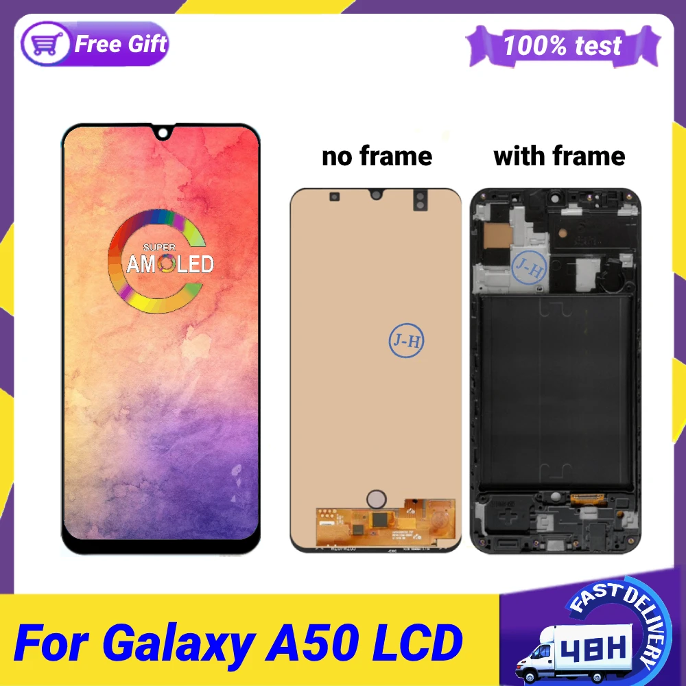 

AMOLED For Samsung A 50 lcd For Samsung Galaxy A50 2019 A505F/DS A505F A505FD A505A LCD Display Touch Screen Digitizer Assembly