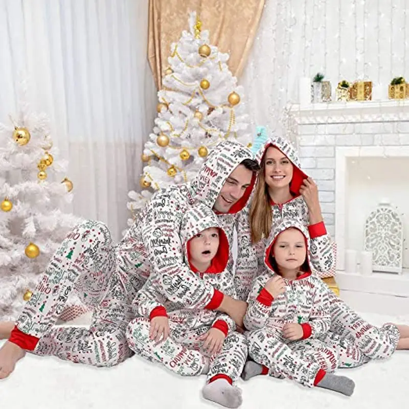 Family Christmas matching clothes Xmas Pj's Holiday PJs for Women/Men/Kid/Couples/Adult Vacation Cute Printed Loungewear enlarge