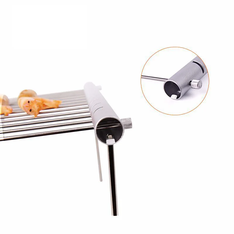 Портативный Металлический гриль для барбекю на открытом воздухе кемпинга из