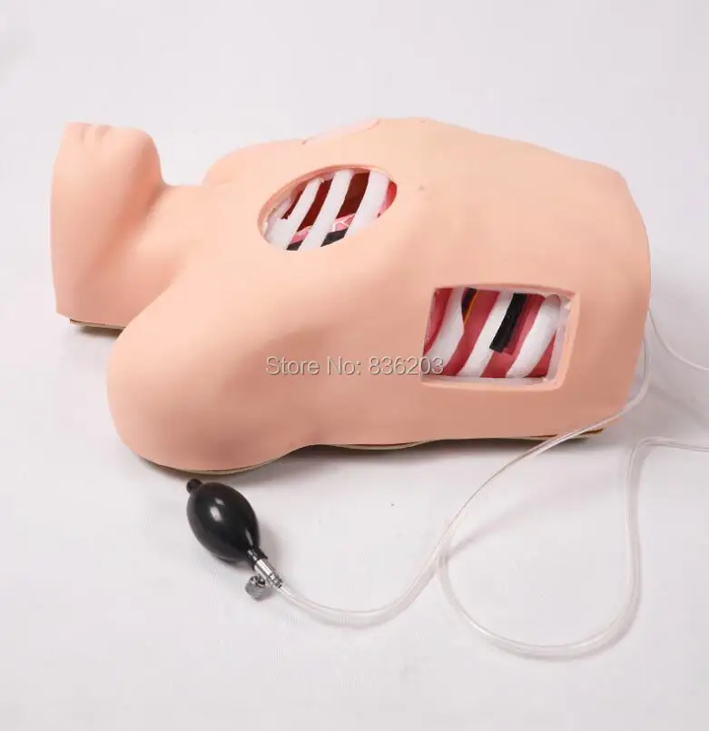 Манекен для грудной трубки травматический пистолет медицинский скелет