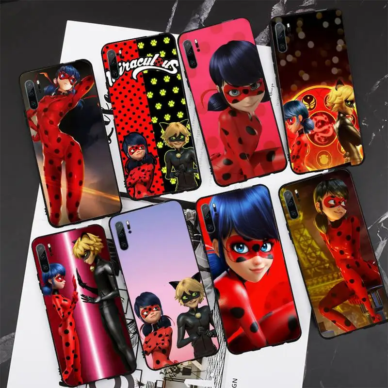 

Cartoons Cute Girl Lady-bug Phone Case for Redmi 5 5A Plus 6 6pro S2 7 7A 8 8A 9 9A K20 4X K30 pro Fundas cover