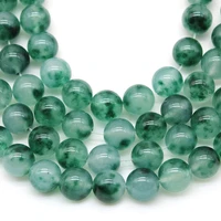 natural green chalcedony stone beads round loose spacer beads for jewelry making diy bead bracelet necklace 15 4681012mm