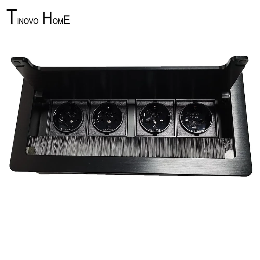 Настольная розетка коробка/алюминиевый сплав проволока для рисования офисный