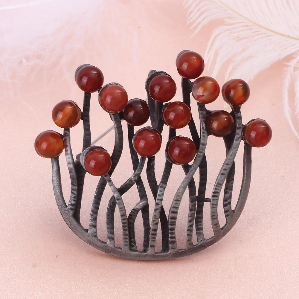 Винтажные Ювелирные изделия ручной работы броши и булавки из натуральной кожи