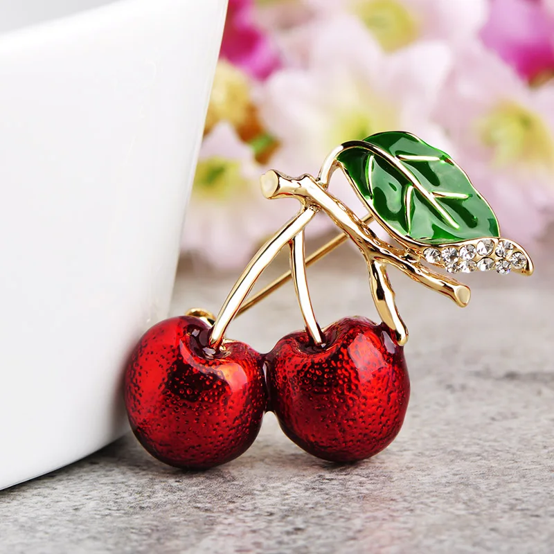 Женская брошь в форме фрукта Blucome разноцветная украшение для одежды подарок на