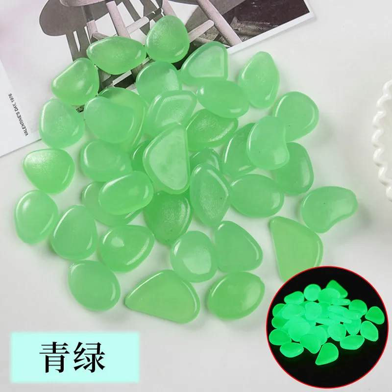 

50/100pcs Glow in the Dark Garden Pebbles Glow Stones Rocks for Walkways Garden Path Patio Lawn Garden Yard Decor Luminous Stone