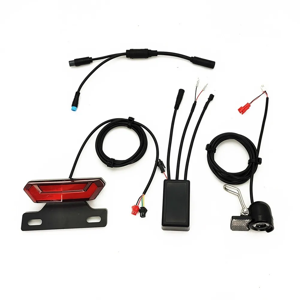 

12-48V Electric Bicycle Taillight LED Headlight Built-in Horn Brake Lamp For Bafang BBS01-BBS02-BBSHD E-Bike Parts Accessories