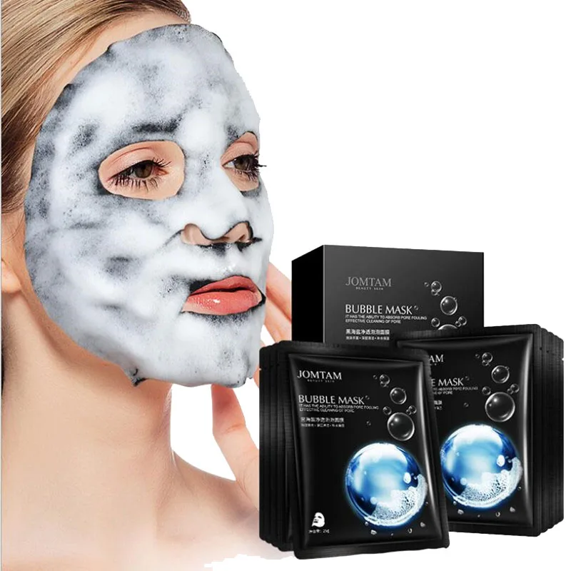 Аминокислотная пузырьковая маска для лица Глубокая очистка пор бамбуковая