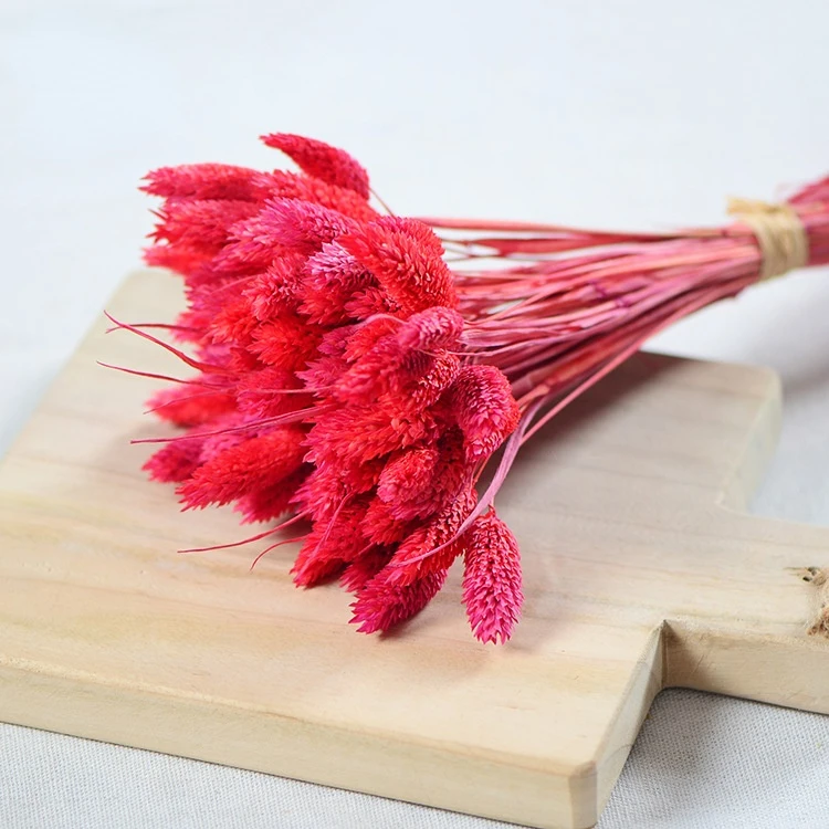 40 шт./25-30 см сушеный драгоценный камень травяной цветок настоящий букет цветочные