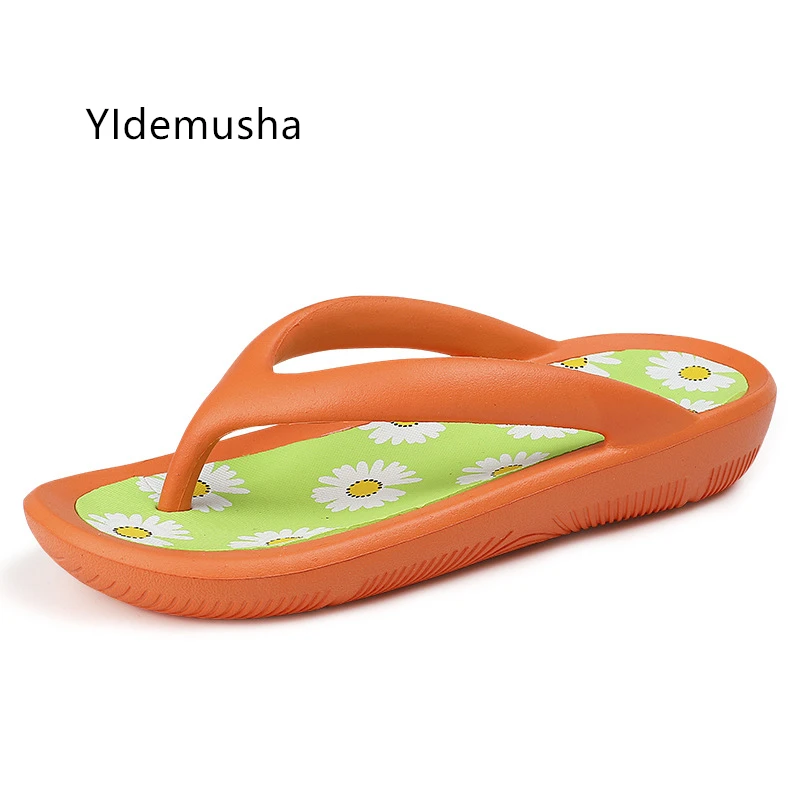 

Womens Slippers Summer fashion Cute Flower women's Flip Flops Outdoor Beach Non slip sandals Comfortable Casual women's Slippers