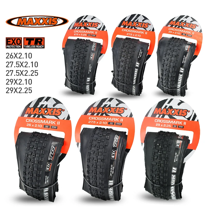 Бескамерные шины MAXXIS CrossMark II для горных велосипедов 26x2 1 1/2x1/2.25 29x2.. 25 складная шина